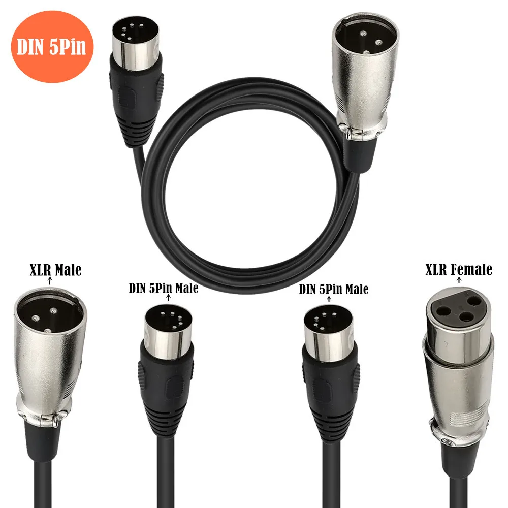 Musical Instrument Video - MIDI To XLR Adapter Cable DIN