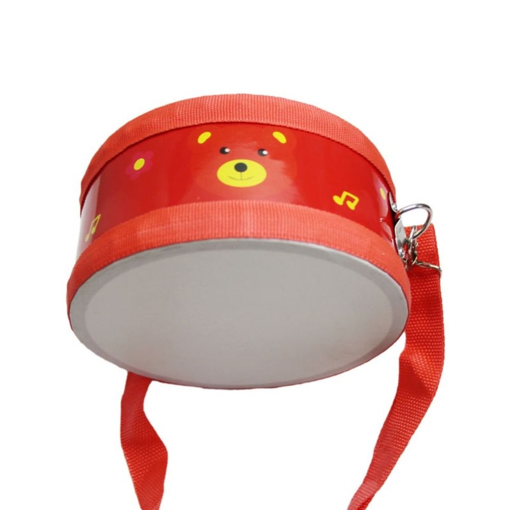 Musical Instrument With Hand - Wooden Children's Drum Double Sided Animal