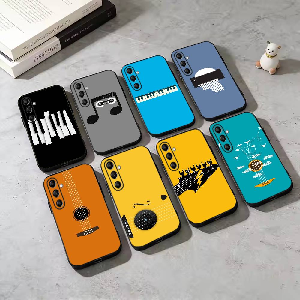 Musical Instrument Quotes - Minimal Flat Music Instrument Phone Case
