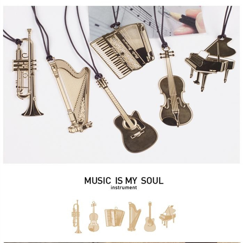 Musical Instrument Book - Bộ 6 Nhạc Kim Loại Dấu