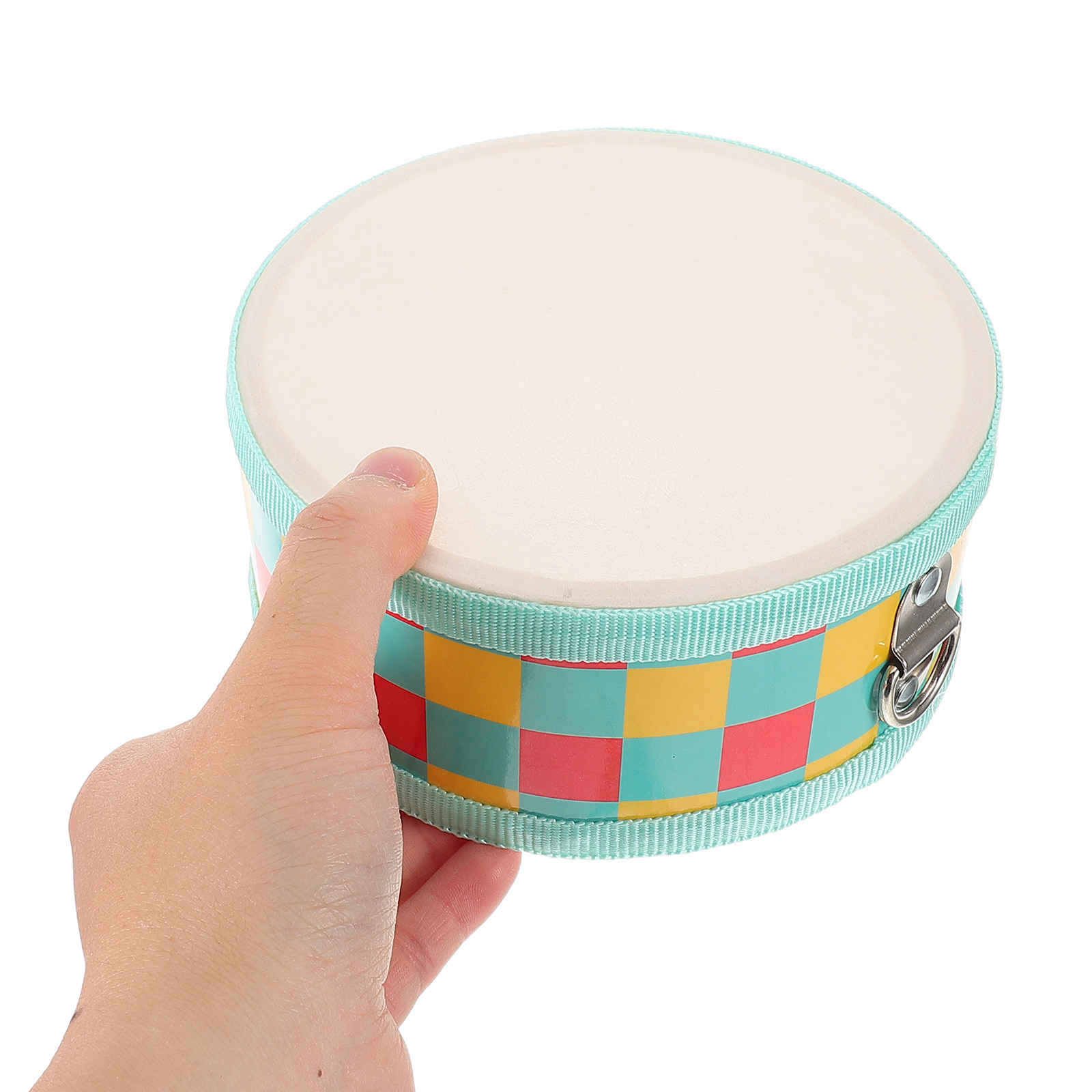 Musical Instrument With Hand - Double Sided Children's Hand Drum Wooden