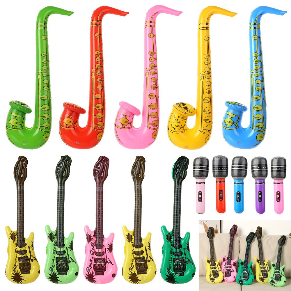 Musical Instrument Blow - 5 Guitars 5 Saxophones 5 Microphones