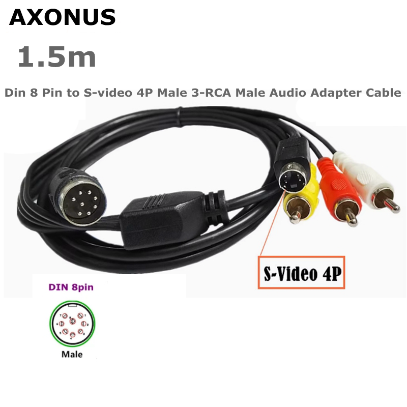 Musical Instrument Video - Din 8 Pin to S-video 4P