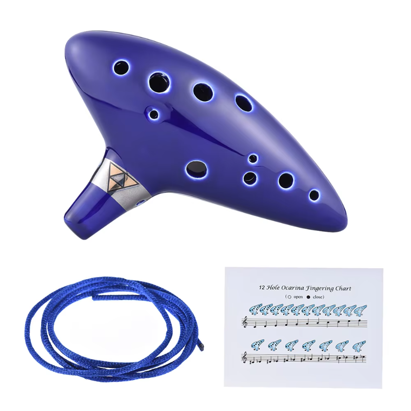12 Hole Ocarina Ceramic Alto C - đánh giá và giá Musical Instrument Book