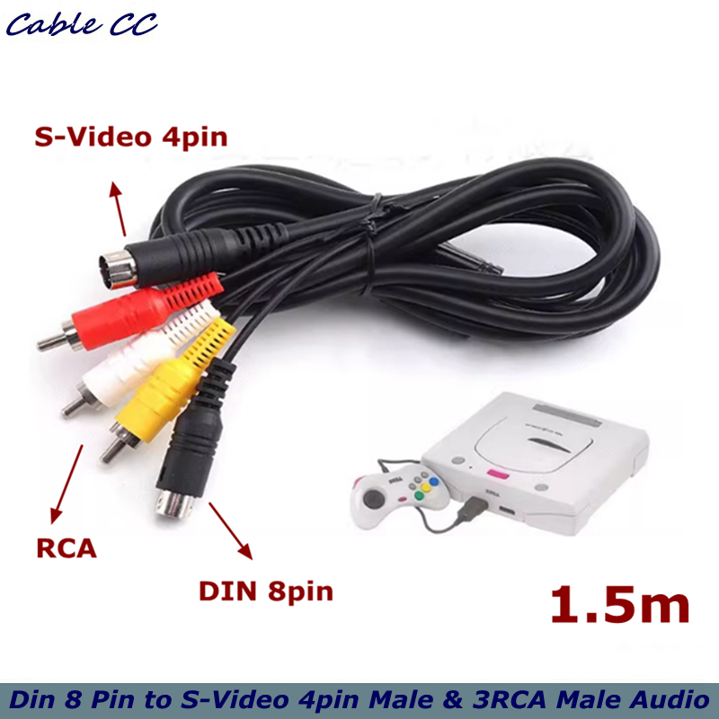 Din 8 Pin to S-Video 4pin Male - đánh giá và giá Musical Instrument Video