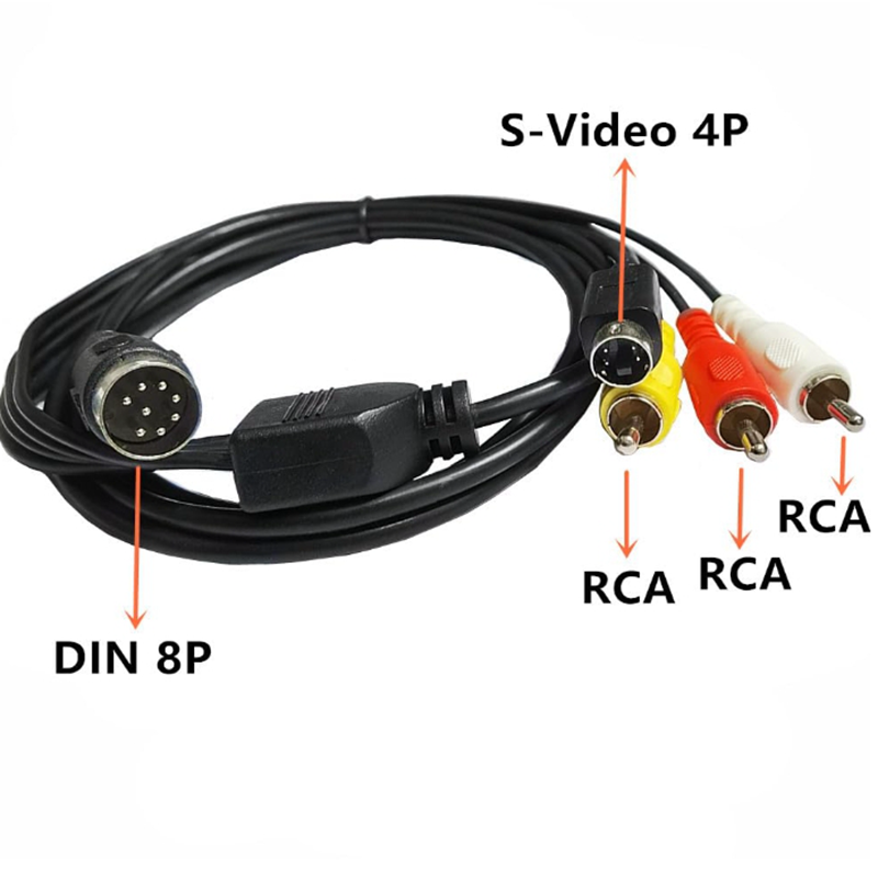Din 8 Pin to S-Video 4pin Male - đánh giá và giá Musical Instrument Video