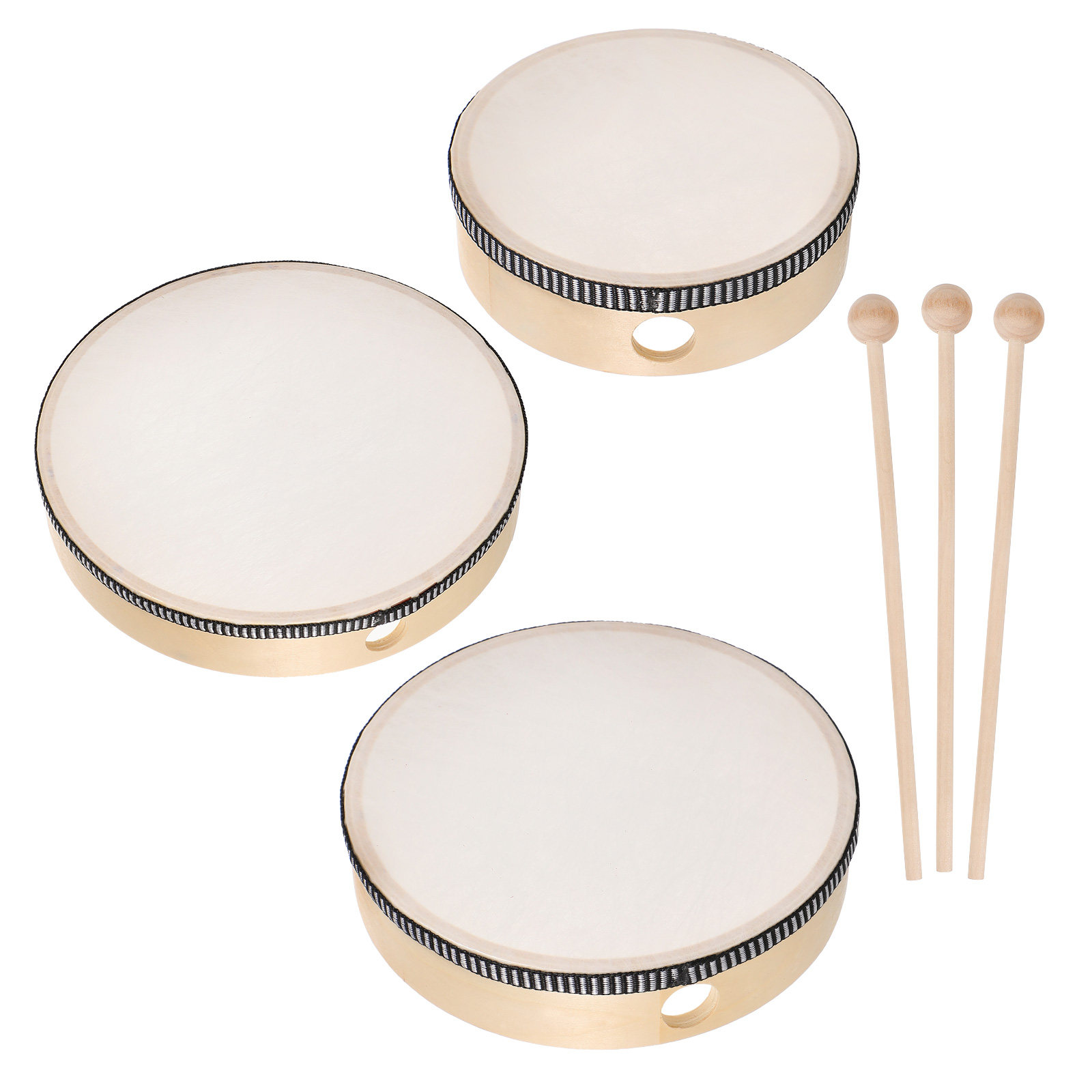 6Pcs Toddler Hand Drum Set 6 8 - đánh giá và giá Musical Instrument With Hand