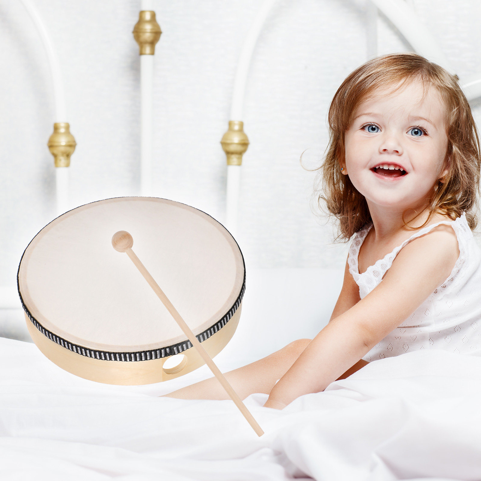 6Pcs Toddler Hand Drum Set 6 8 - đánh giá và giá Musical Instrument With Hand