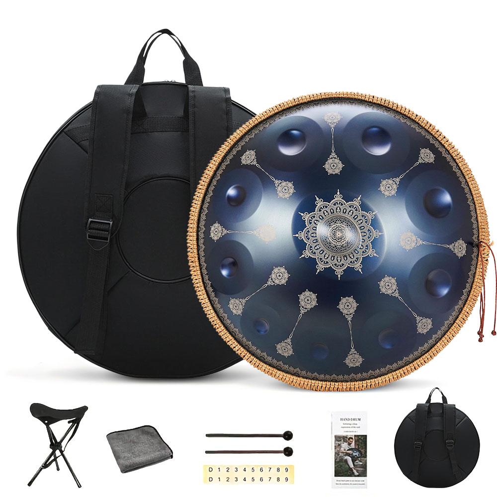 10 Notes Handpan Drum 22 Inch  - đánh giá và giá Musical Instrument With Hand