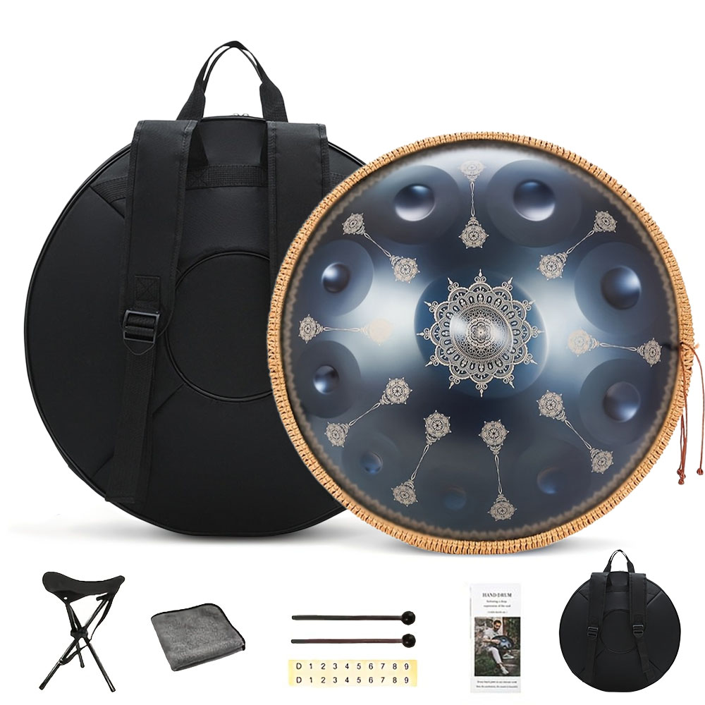 10 Notes Handpan Drum 22 Inch  - đánh giá và giá Musical Instrument With Hand