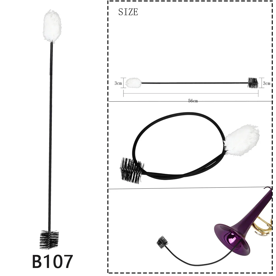 Instrument Ceaning Brush Colou - đánh giá và giá Musical Instrument Cornet