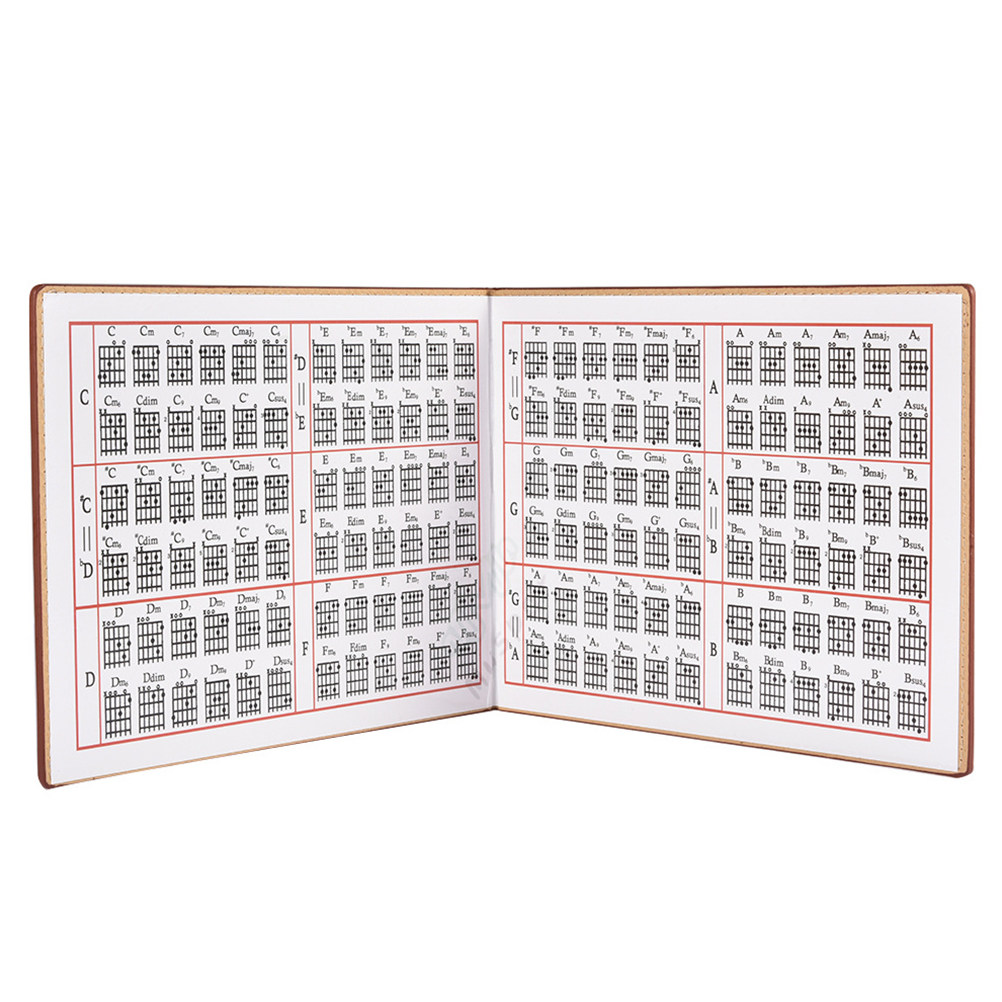 1Pcs Guitar Chord Book Brown P - đánh giá và giá Musical Instrument Book