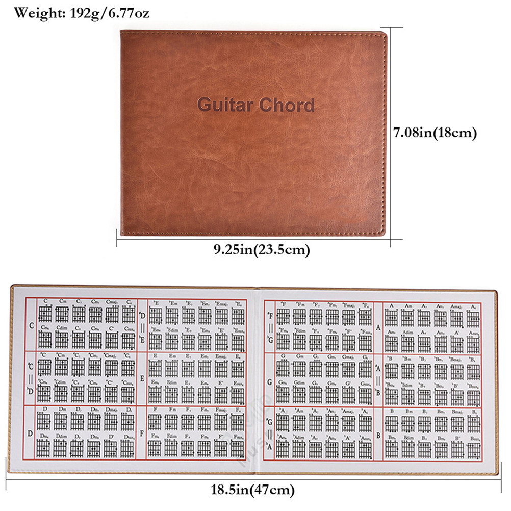 1Pcs Guitar Chord Book Brown P - đánh giá và giá Musical Instrument Book