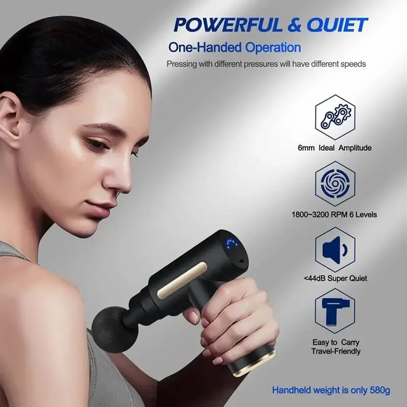 Portable Fascial Massage Gun E - đánh giá và giá Vibraslap Percussion
