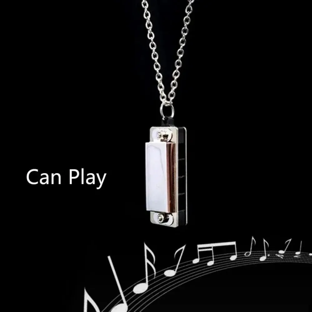 Mini Harmonica Necklace Men an - đánh giá và giá Musical Instrument Blow