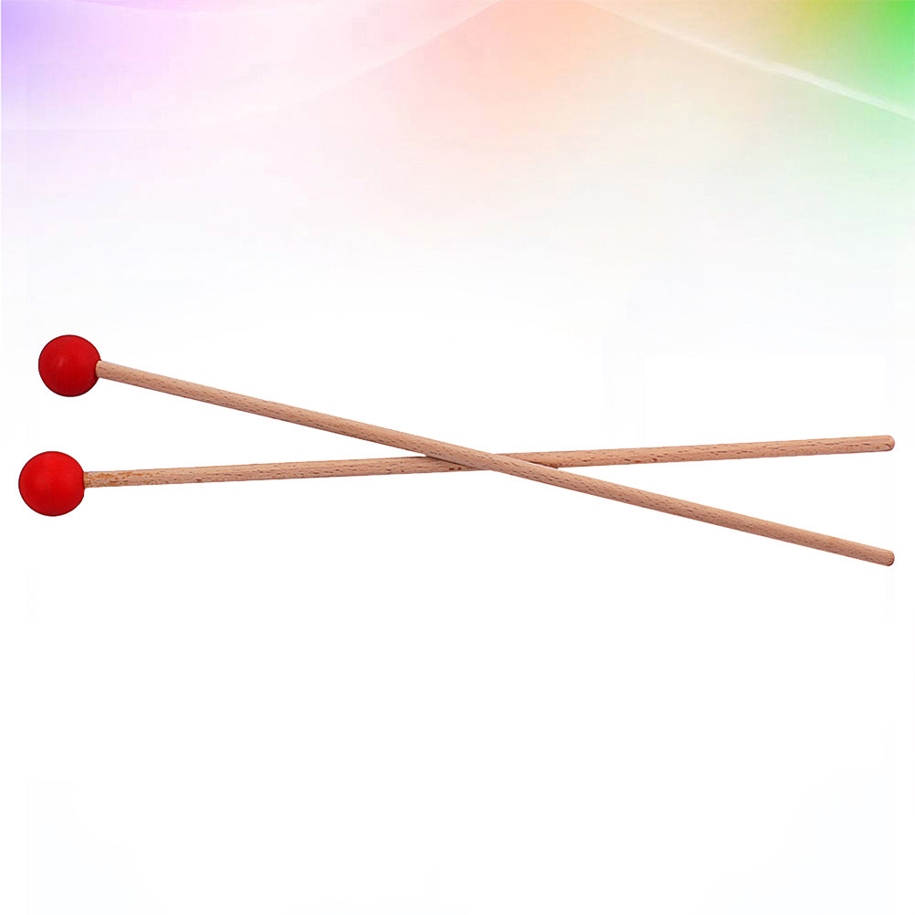 1Pair Large Drum Mallets Wood  - đánh giá và giá Vibraslap Percussion