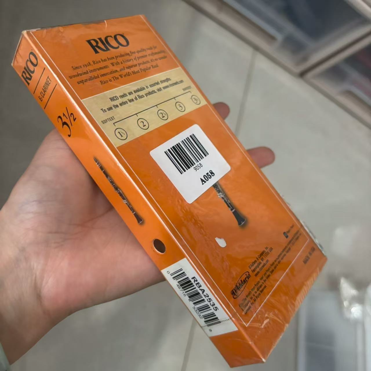Bb Eb Bass clarinet reeds rico - đánh giá và giá Musical Instrument Reed