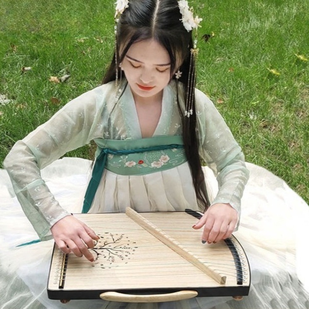 Wooden 21-string Mini Guzheng  - đánh giá và giá Musical Instrument Guzheng