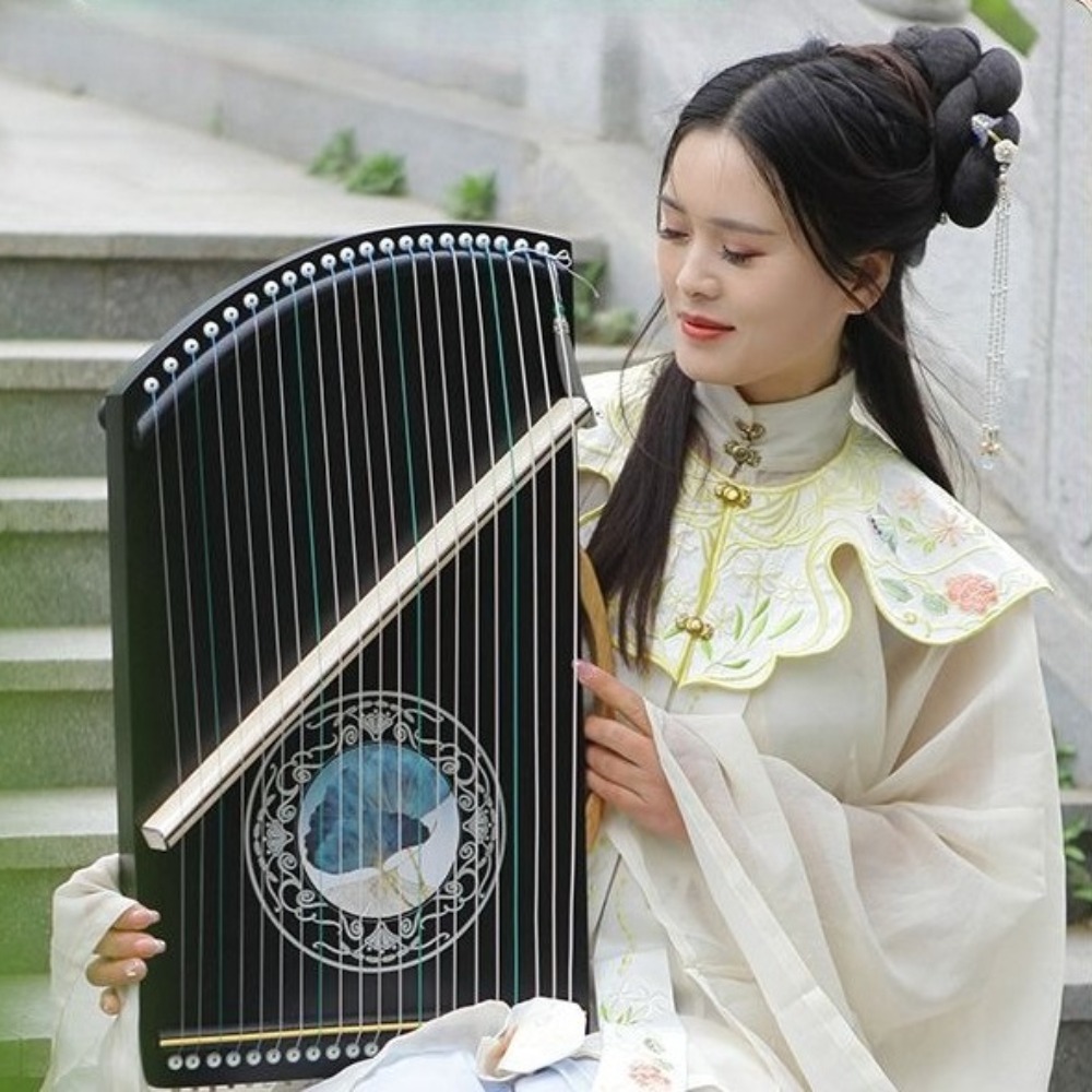 Wooden 21-string Mini Guzheng  - đánh giá và giá Musical Instrument Guzheng