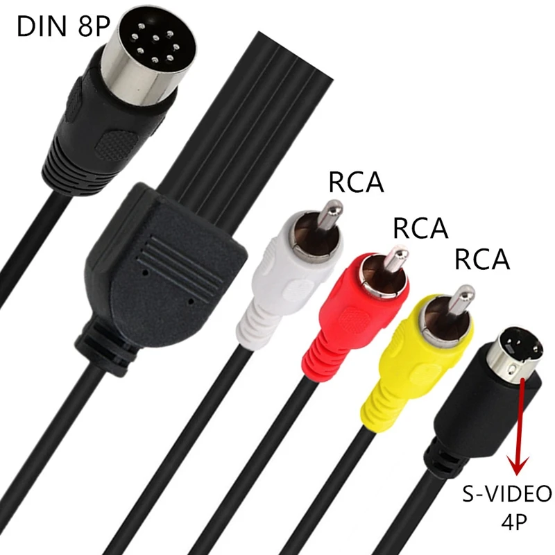 Din 8 Pin to S-video 4P Male 3 - đánh giá và giá Musical Instrument Video
